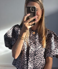 Dames top Lauren panter