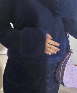 Alternative view of Dames sweater Luna donkerblauw