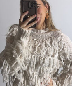 Dames trui met franjes