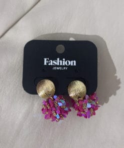 Alternative view of Oorbellen fuchsia