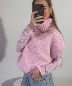 Oversized dames trui Aimee roze