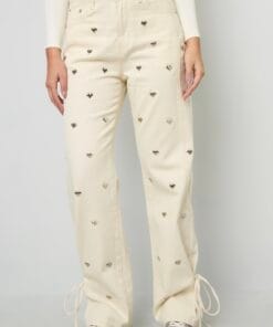 Sweetheart damesjeans crème