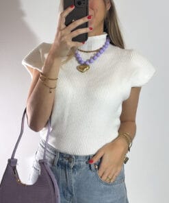 Alternative view of Dames trui Aimee wit