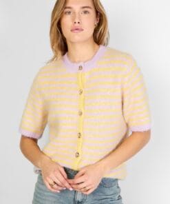 Damestrui lila met strepen