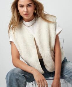 Teddy Gilet met Drukknopen