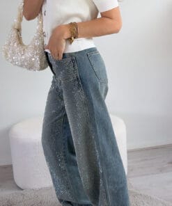 Alternative view of Glitter wide leg jeans