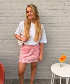 Wit basic oversized t-shirt